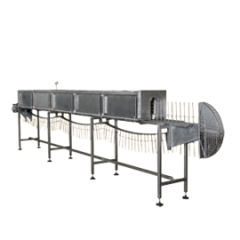 Tunnel furnace for the canning industry